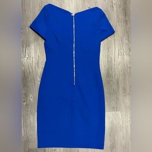 Tahari cobalt blue dress